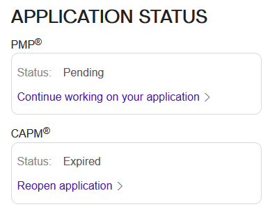 Application Status See Application Satatus