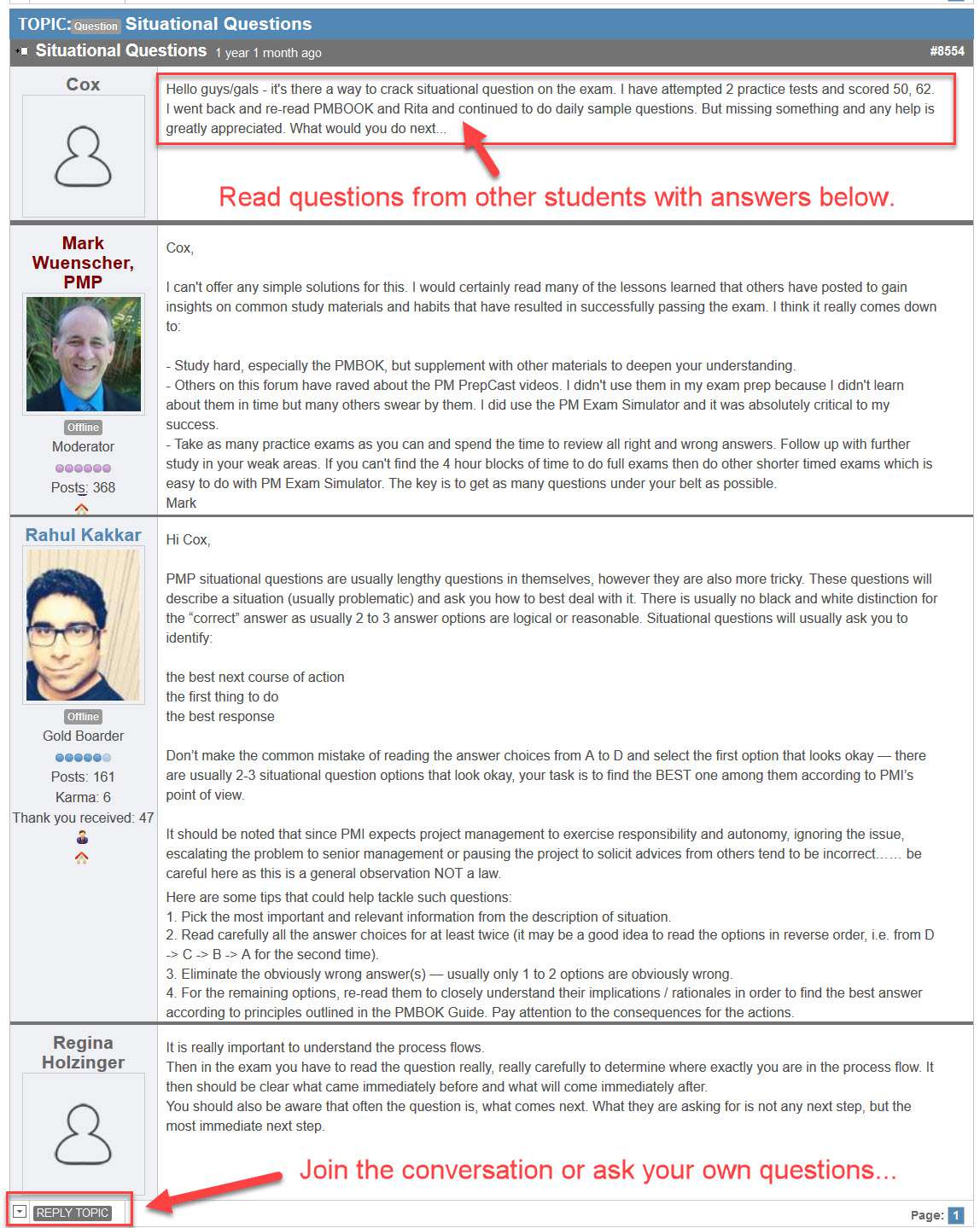 PM PrepCast Forum Forum