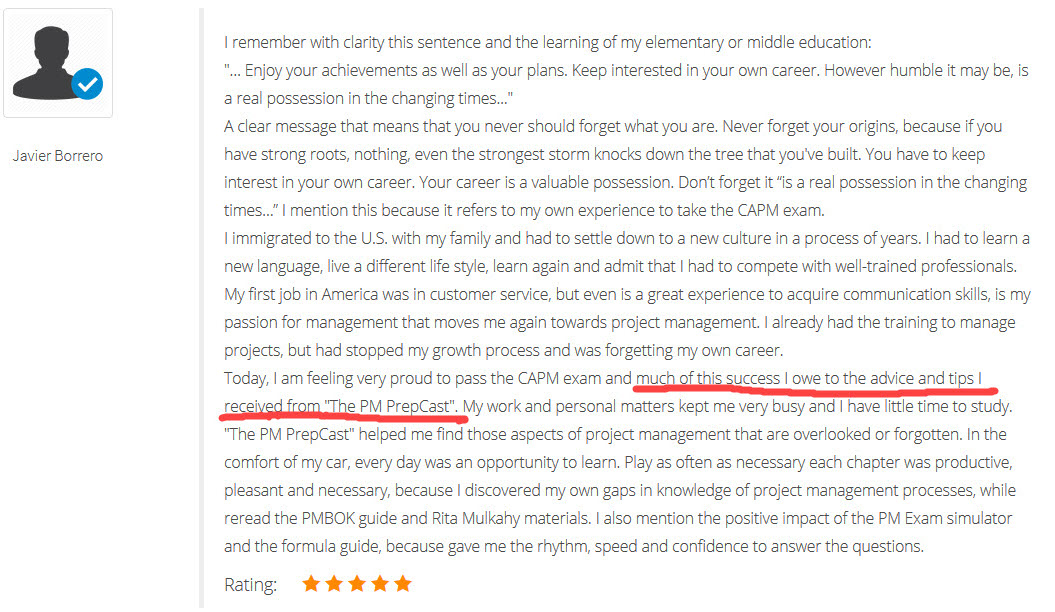 Testimonial Javie Borrero Testimonial