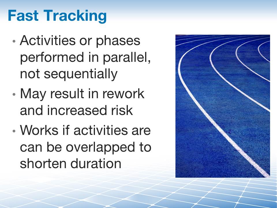 Crashing and Fast Tracking video