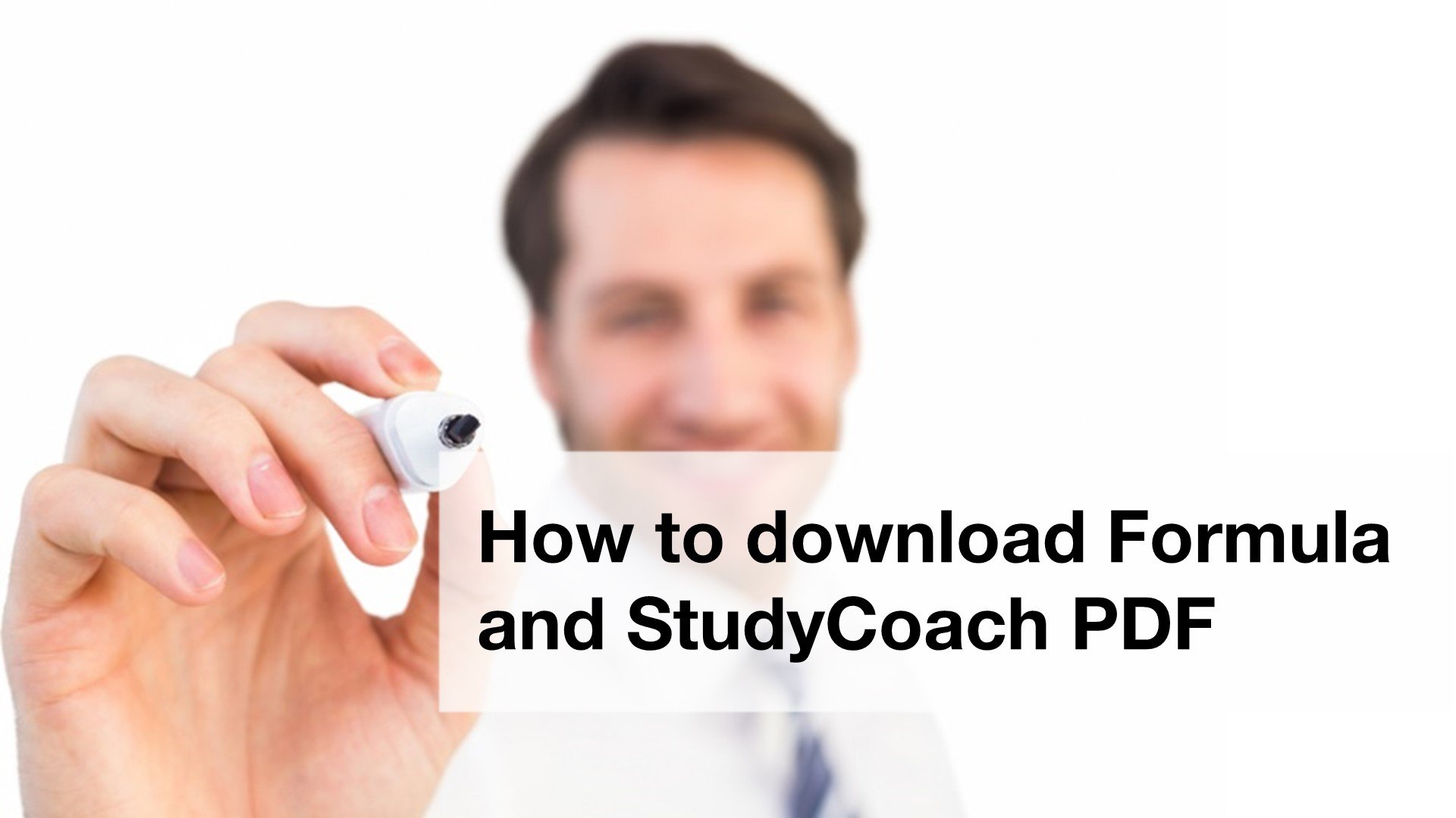 Download Formula and StudyCoach PDF Documents